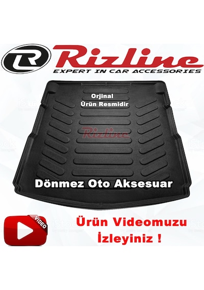 Audi A6 3D Bagaj Havuzu Paspası Siyah 2011-2019 Arası Rizline N11.16590