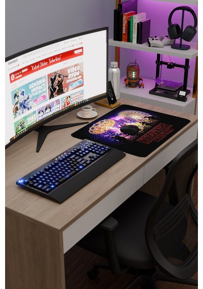 Stranger Things V5 48x40 Xl Gaming Kauçuk Kaymaz Taban Mouse Pad Fare Altlığı