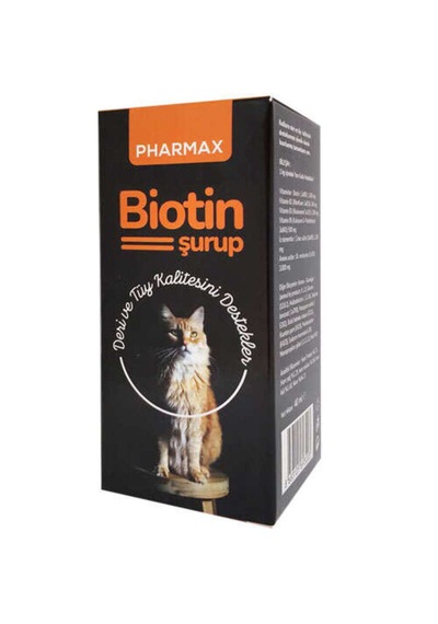 Pharmax Biotin Şurup 40 Ml Kedi, Köpek Ve Kuş Tüy Dökülme Önleyici Likit Vitamin