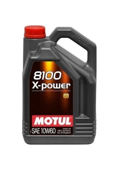 Motul 8100 X-Power 10W-60 Tam Sentetik Motor Yağı 5 L