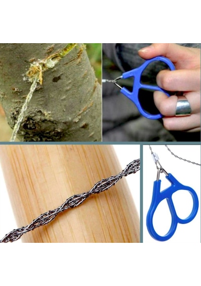Omeniv Çelik Tel Testere Av Balık Olta Outdoor Kamp Çok Renkli