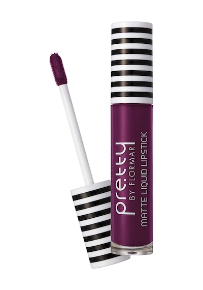 Flormar Yoğun Pigmentli Mat Likit Ruj - Pretty Matte Lipstick - 011 Plum- 8690604462810