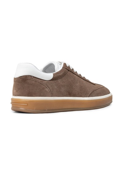 Deery Erkek Hakiki Süet Vizon Renk Sneakers - 01997mvznc01 Vizon