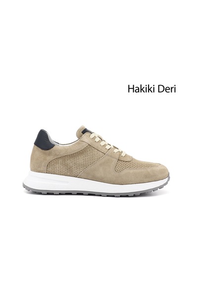 Gönderi(R) Gönderi R Erkek Kum Nubuk Bağcıklı Hakiki Deri Comfort Sneaker Ddma80338312