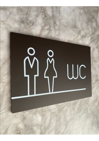 Bitter Serisi Lux Wc Yönlendirme Levhası
