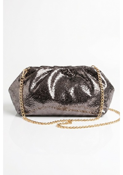 Luvishoes Uvera Platin Desenli Kadın Clutch Çanta