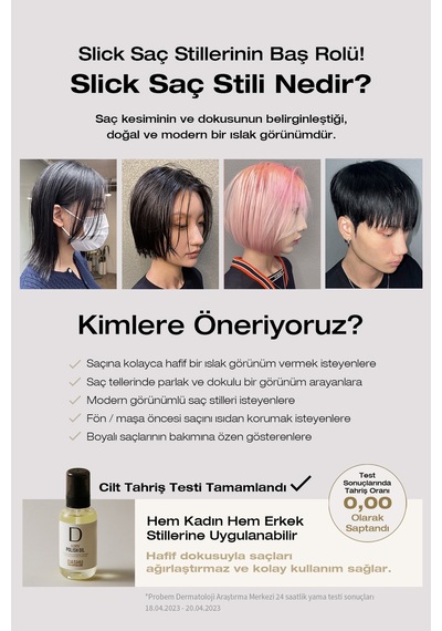 Dashu Pro Airy Polish Oil Saça Parlak Ve Islak Bir Görünüm Sunan Bitkisel Özler İçeren Saç Yağı