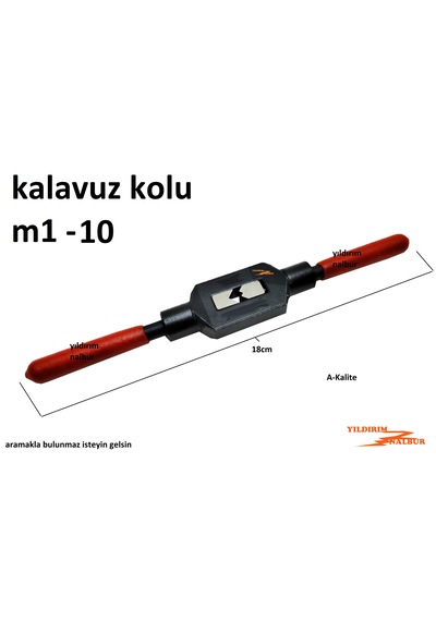 Kılavuz Kolu Kaliteli M1-10 Klavuz Kolu Diş Açma Kolu Metal Sağla