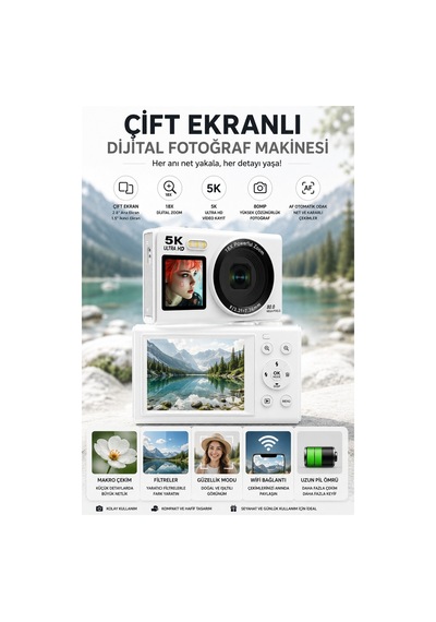 Robeve S150 5k Ultra Hd Dijital Fotoğraf Makinesi