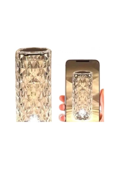 Şarj Edilebilir Kristal Masa Ve Gece Lambası Dokunmatik Renk Değiştirme Renkli