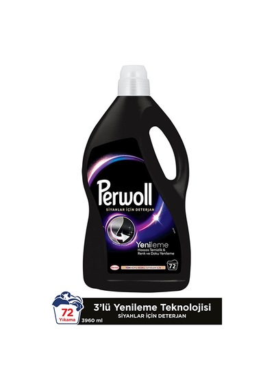 Perwoll Yenileyici & Hassas Bakım Sıvı Çamaşır Deterjanı Siyahlar 2950 ML