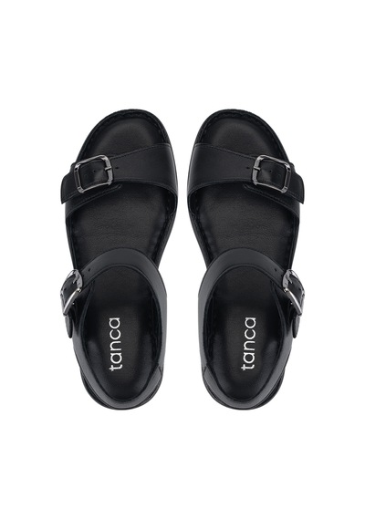 Tamer Tanca Kadın Siyah Comfort Sandalet 1107 215 Bn Sndlt Y25 Sıyah