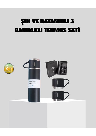 Hepsi Paslanmaz Çelik 500 Ml Termos Seti 8 Saat Isı Koruma Vakumlu Sızdırmaz Ve Taşınabilir Najmaddin Diğer