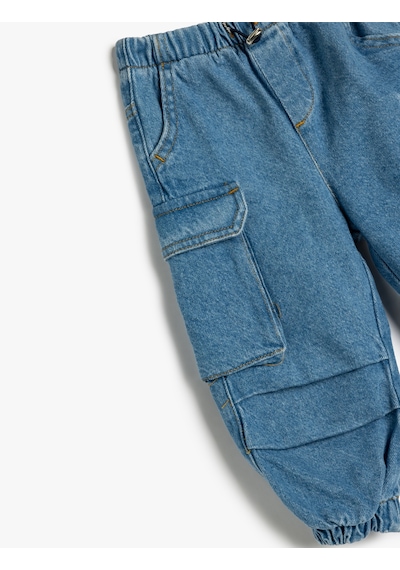 Koton Jogger Kot Pantolon Rahat Kesim Beli Lastikli Kargo Cep Detaylı Pamuklu Orta İndigo 5wmg40003ad İndigo Koton Jogger Kot Pantolon Rahat Kesim Beli Lastikli Kargo Cep Detaylı Pamuklu Orta İndigo 5wmg40003ad İndigo