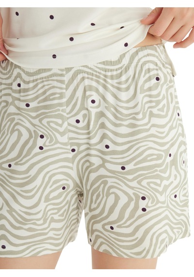 Blackspade Kadın Ring Viskoz İnce Askılı Şortlu Krem Pijama Takımı C8t5n8o15 Krem