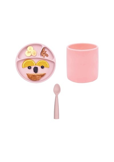 Oioi Porsiyon Tabak+Bardak+Nam Nam Kaşık 3'Lü Set IB59159