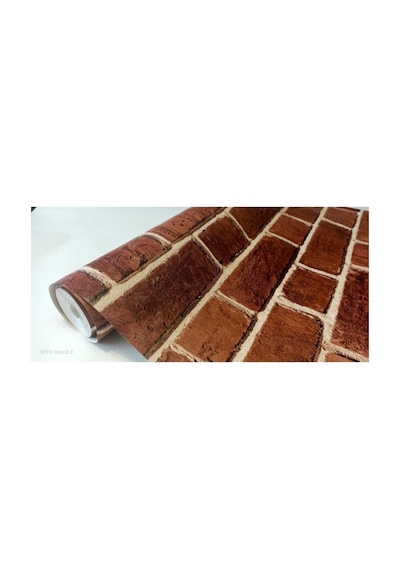 Tr Tetik Duvar Kağıtları Golden Point Tuğla Desenli Duvar Kağıdı 106 X 10 Kırmızı Genel