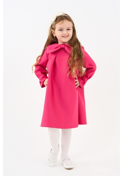 Xo Kids Kız Çocuk Elbise 4-8 Yaş 9196 Pembe