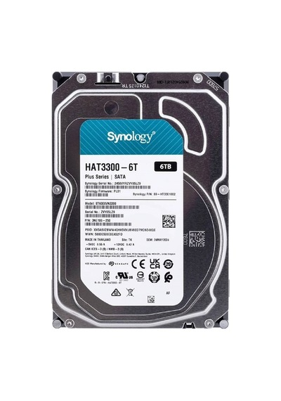 Synology 6tb 3.5'' Nas 5400rpm Hat3300-6t