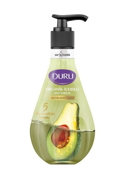 Duru Sıvı Sabun 500 Ml Avokado Parfümlü Organik İçerikli 5 Nemlendirici 3'li Ekonomik Paket - 3 Tarı
