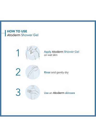 Atoderm Shower Gel Aile Boyu Kullanıma Uygun Kuru Ciltler İçin Nemlendirici Duş Jeli Bebek, Çocuk Ve Yetişkin Kullanımına Diğer