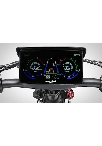 Skyjet Trvııı Pro 1000w Elektrikli Bisiklet Ayna Çanta Ve El Gazı Hediyeli Siyah
