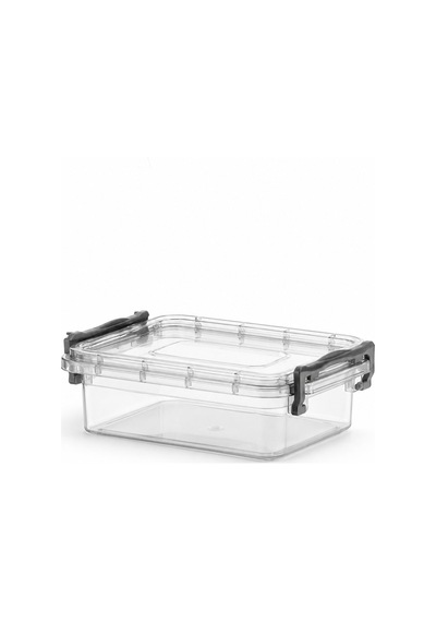 Midi Box Saklama Kabı 1,2 L Kapaklı Plastik Mutfak Düzenleyici Şeffaf