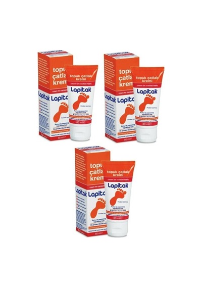Lapitak Topuk Çatlak Bakım Kremi 3 x 60 ML