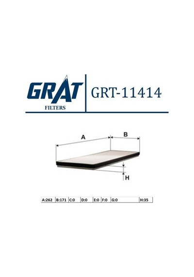Grat 11414 Kabin Filtresi Megane Iıı 272773488r