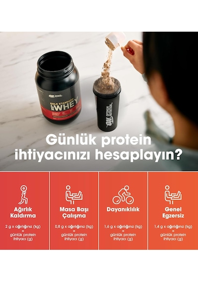 On Optimum Nutrition 100% Whey Gold Standard Kurabiye Ve Krema Aromalı 2.27kg 71 Servis Ahududu