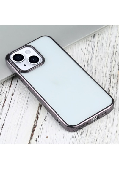 Apple Uyumlu iPhone 13 6.1Inç Lazer Kaplama Renkli Kenar Seffaf Kilif 514281123