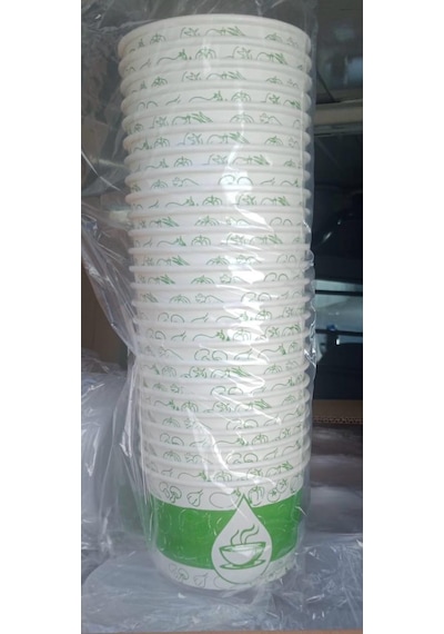 16 Oz Şeffaf Kapaklı Karton Çorba-aşure Kasesi 25 Adet