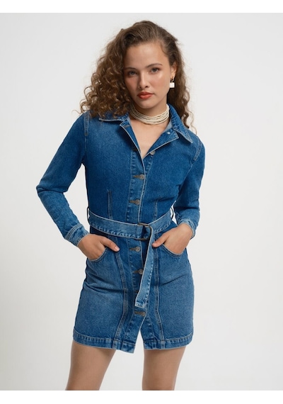 LOFT Slim Fit Kadın Elbise Lf2034364 Q1.v1 Denim