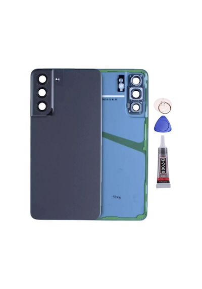 Samsung S21 Fe Mavi Uyumlu Arka Kapak Batarya Kapağı Pil Kapağı Yapışkan Ve Sökme Aparatıyla Beraber Full Set Mavi