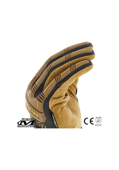 Mechanix Wear® M-Pact Durahide Leather Deri Eldiven (Siyah/Kahve) Siyah - Kahverengi