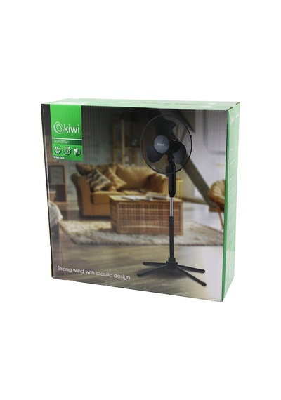 Kiwi Kfan-7426 16 İnç - 41cm Teleskopik Katlanır Ayaklı Vantilatör 3 Kademe Hız 3 Pls.kanat Metal Kafes - Ayak Y: 90cm 5047