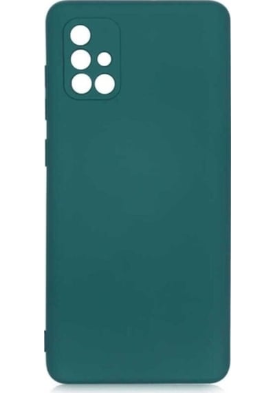 Samsung Uyumlu Galaxy A71 Kılıf Zore Mara Lansman Kapak Koyu Yeşil