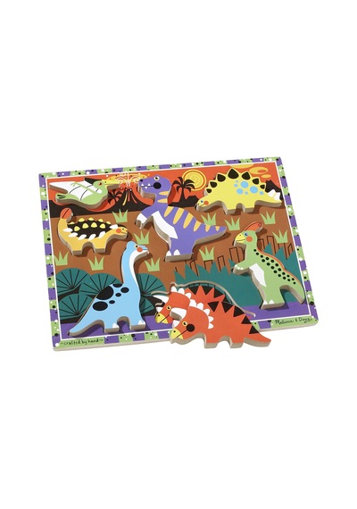 Melissa And Doug Ahşap Tombul Yapboz Dinozorlar