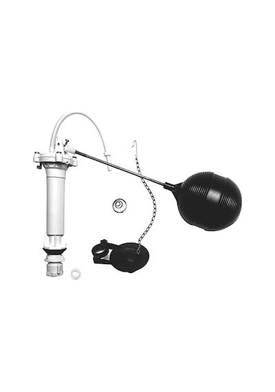 Danco 80816 Komple Tuvalet Tamir Takımı Doldurma Vanası, Sineklik, Çubuk, Şamandıra Değiştirme, Beyaz