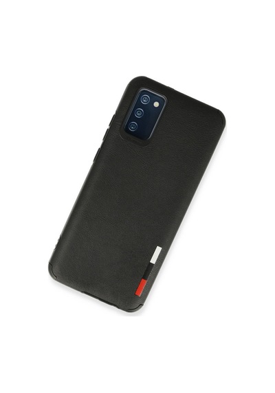 Samsung Galaxy  Uyumlu,  A03s Kılıf Loop Deri Silikon - Siyah