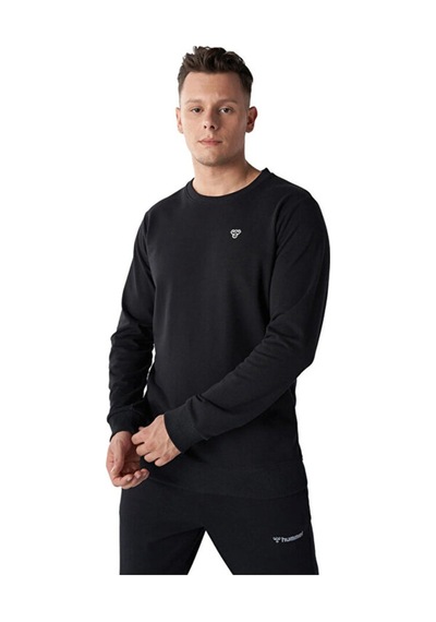 Hummel Hmlt-ıc Ico Sweatshırt Erkek Günlük Sweatshirts 921835-2001 Siyah Siyah