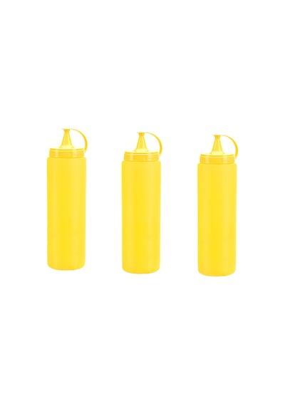 Mayonez Sos Şişesi - 1000ml Dev Boy Sarı 3 Adet