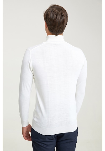 D's Damat Ds Damat Regular Fit Ekru Düz Örgü Kazak 5hf0606320071 E01