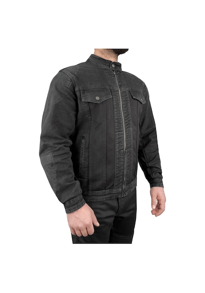 The Biker Jeans Grey Ice Korumalı File Motosiklet Kot Montu Erkek