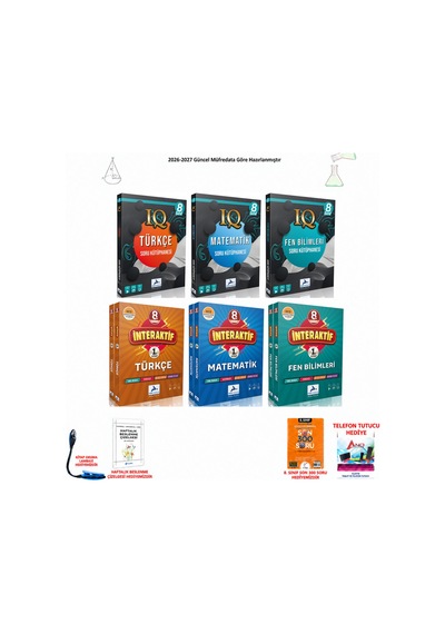 Paraf 8. Sınıf Lgs Iq+interaktif Ana 3 Ders 6 Kitap Seti
