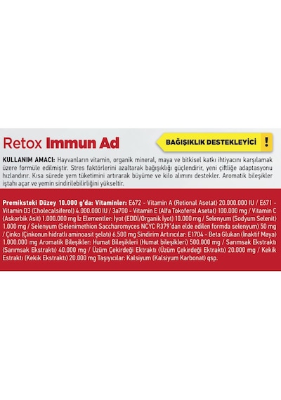 Retox İmmun-ad 25 Kg Kraft