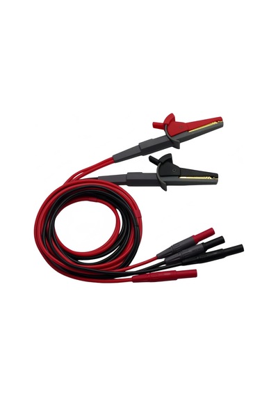 Tl200 Lcr Metre Test Cihazı 4 Dört Telli Silikon Test Uçları Kurşun Terminal Kelvin Klips Timsah 4 Mm Muz Fişli