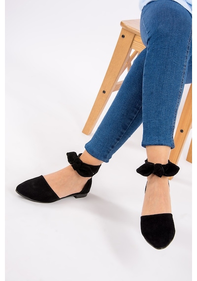 Fox Shoes Siyah Kadın Babet H726761502 Siyah