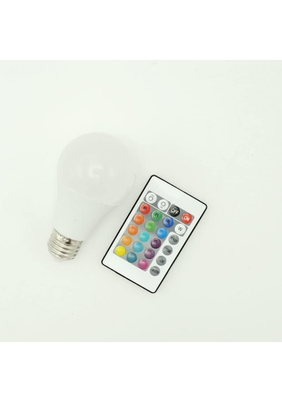 Uzaktan Kumandalı Rgb Led Ampul 10 Watt E27 Tasarruflu Animasyonlu Diğer