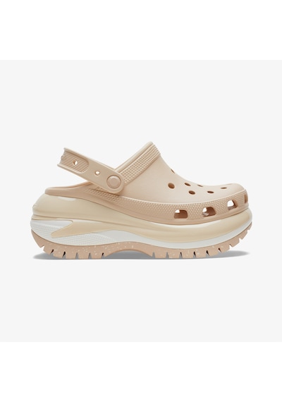 Crocs Classic Mega Crush Platform Kadın Krem Terlik Düz 207988 Krem